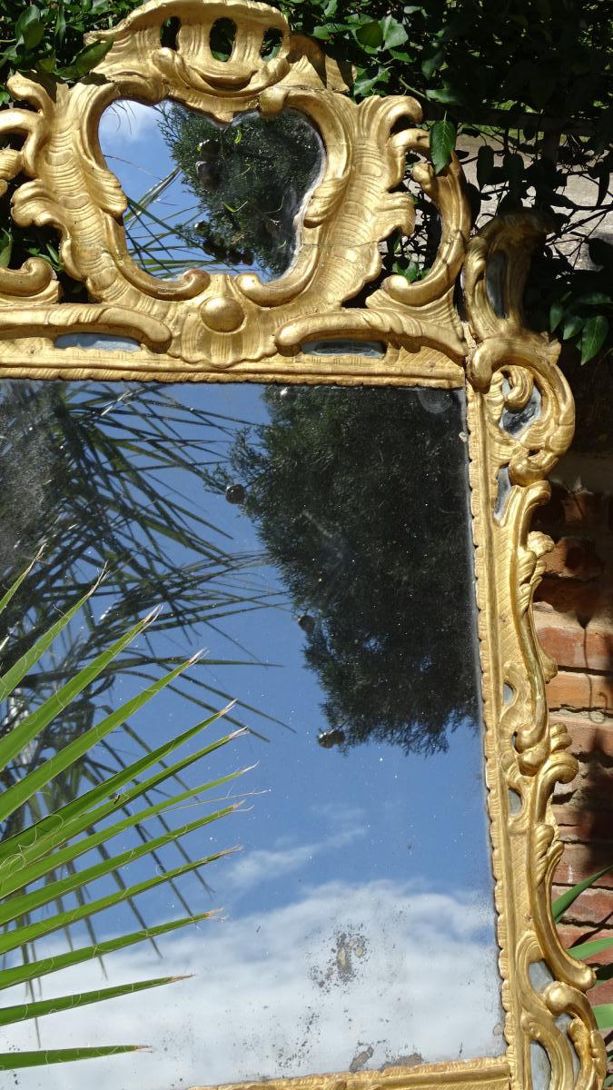 Mirror Louis XV wood Golden parecloses