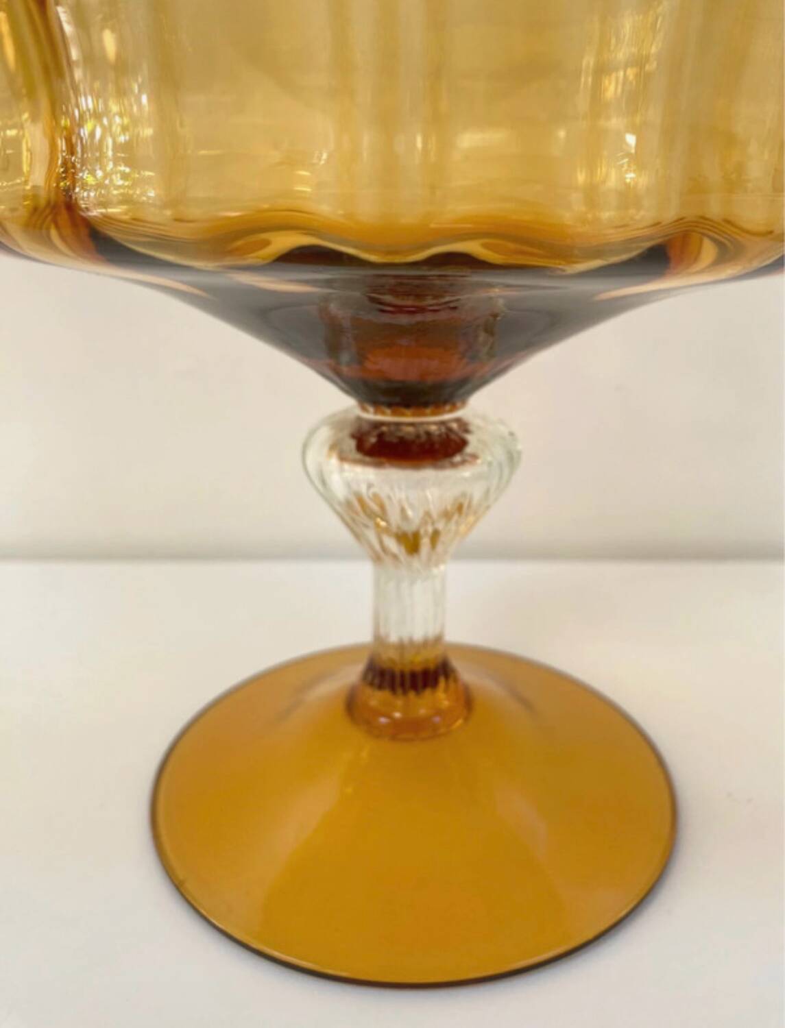 Amber glass dragée / sweet box Empoli (Italy) - Years