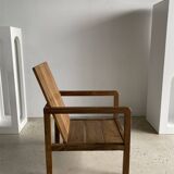 Armchair in natural wood (teak) minimalist design