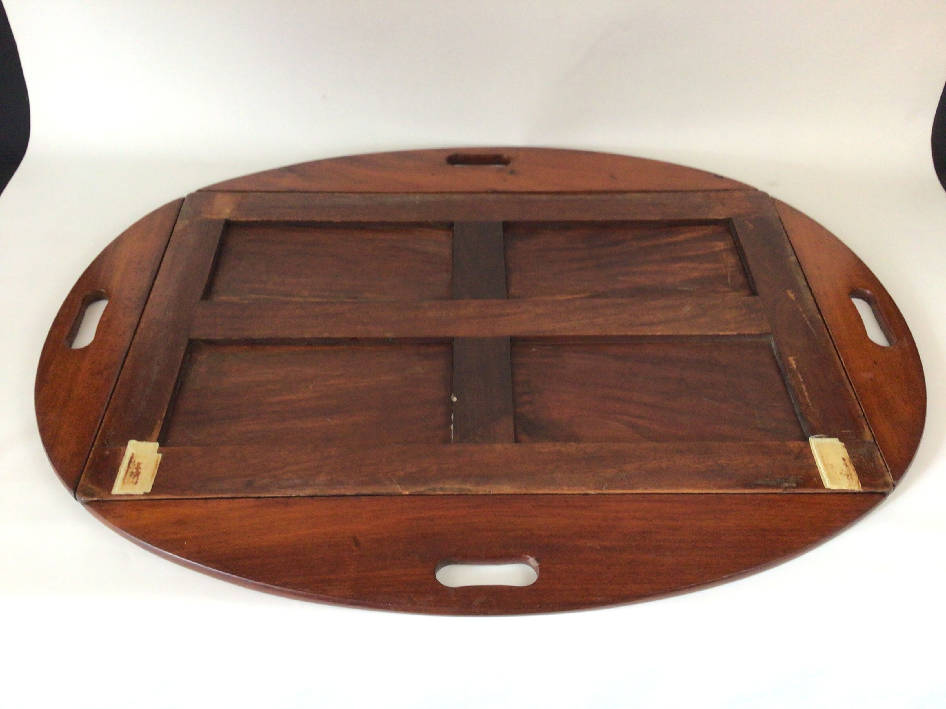 Marine coffee table mahogany "butler" top