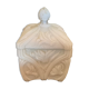 Old opaline candy house of white fair, signed Vallerysthal.