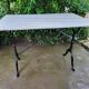Bistro table in Carrara marble and cast iron, circa 1900.