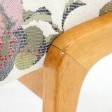 1970s Beech Stool ,Czechoslovakia