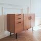 Renovated vintage modernist enfilade, 1950s-60s.