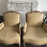 2 bergères style Louis XV