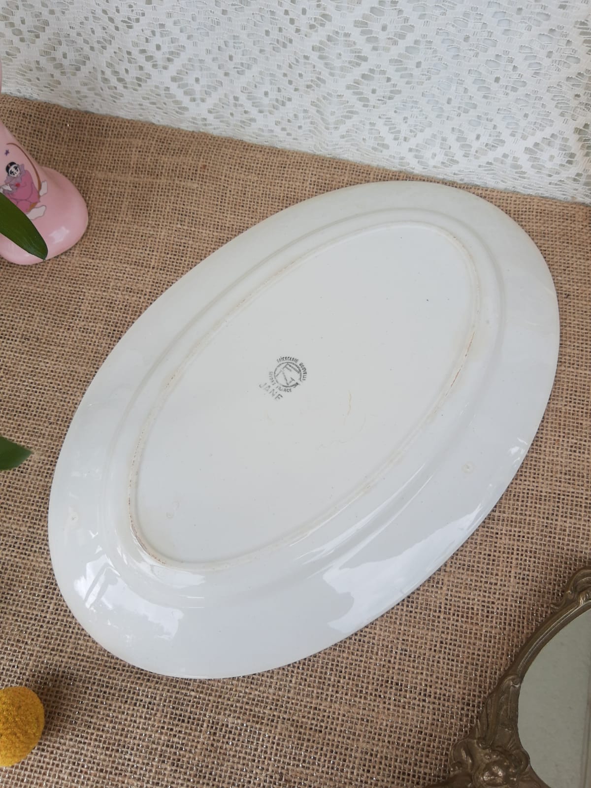 Serving dish Faiencerie new Givors France Jane