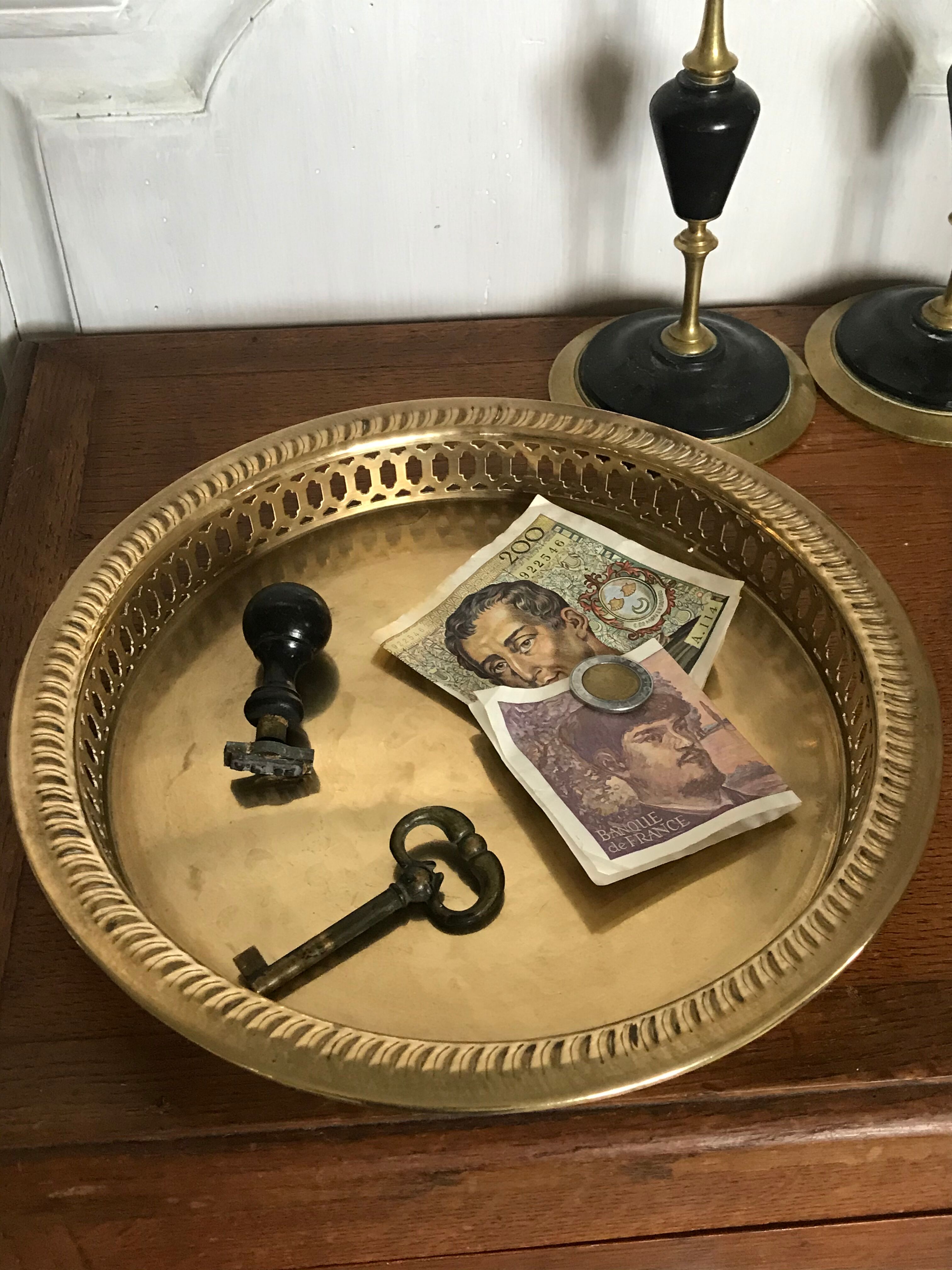 Empty brass pocket circa 1900