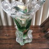 Crystal vase signed Michel steiner