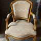 Armchair Louis XV head of wolf