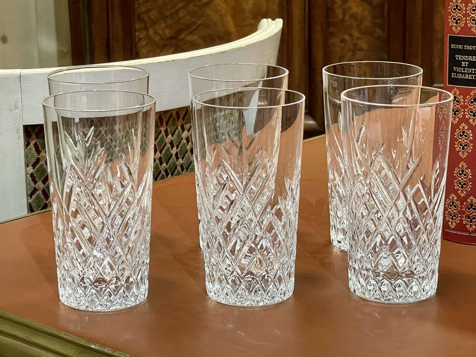 Set of 6 orangeade glasses in Sèvres crystal