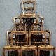 Set of 6 Louis XV style Provencal chairs in oak, circa 1900