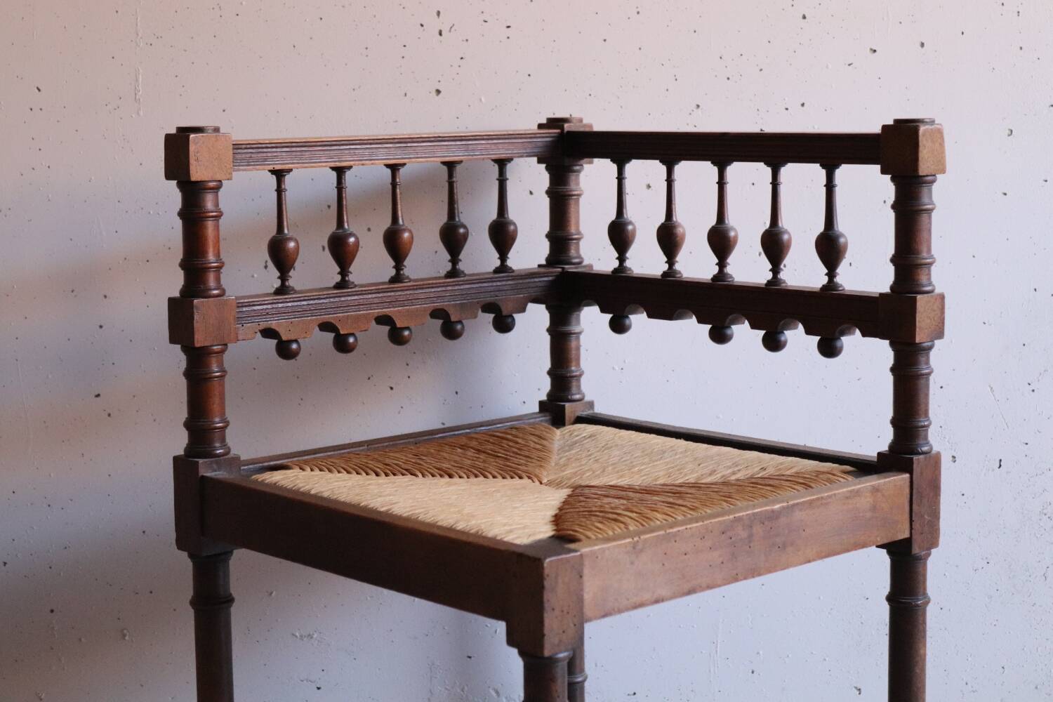 Vintage fireplace corner chair