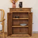Patinated wooden Parisian sideboard