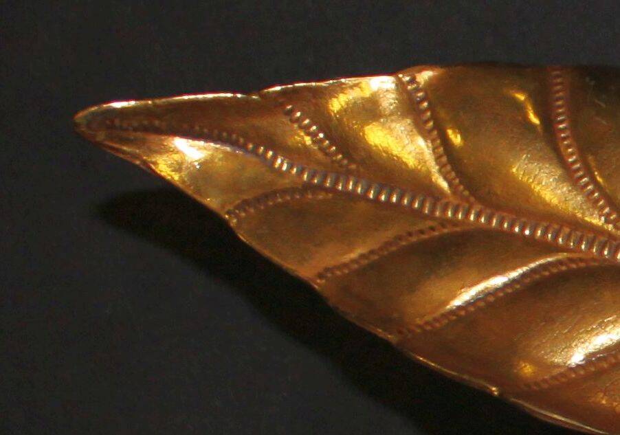 Floral applique by Willy Daro, Hollywood Regency style, 1970.