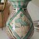 Spanish enamelled terracotta vase PUNTER 1960