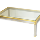 Table basse rectangulaire italienne 1970 1980 de Luigi Della Maddelena vintage