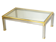 Table basse rectangulaire italienne 1970 1980 de Luigi Della Maddelena vintage