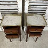 Pair of mahogany bedside tables