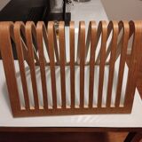 Habitat 1980s 90s bent plywood magazine rack