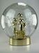 60s 70s table lamp ball lamp Doria "Big Ball" glass space age design