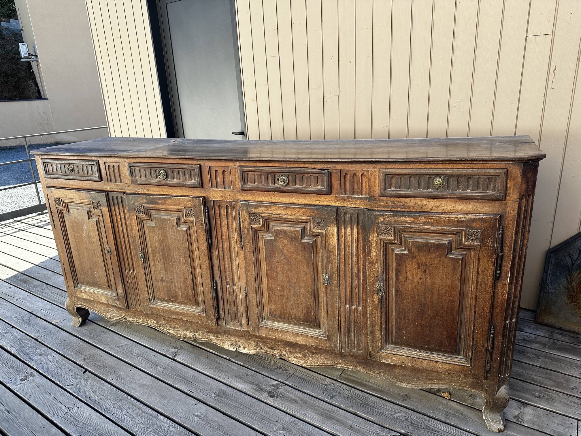Eighteenth-century walnut enfilade