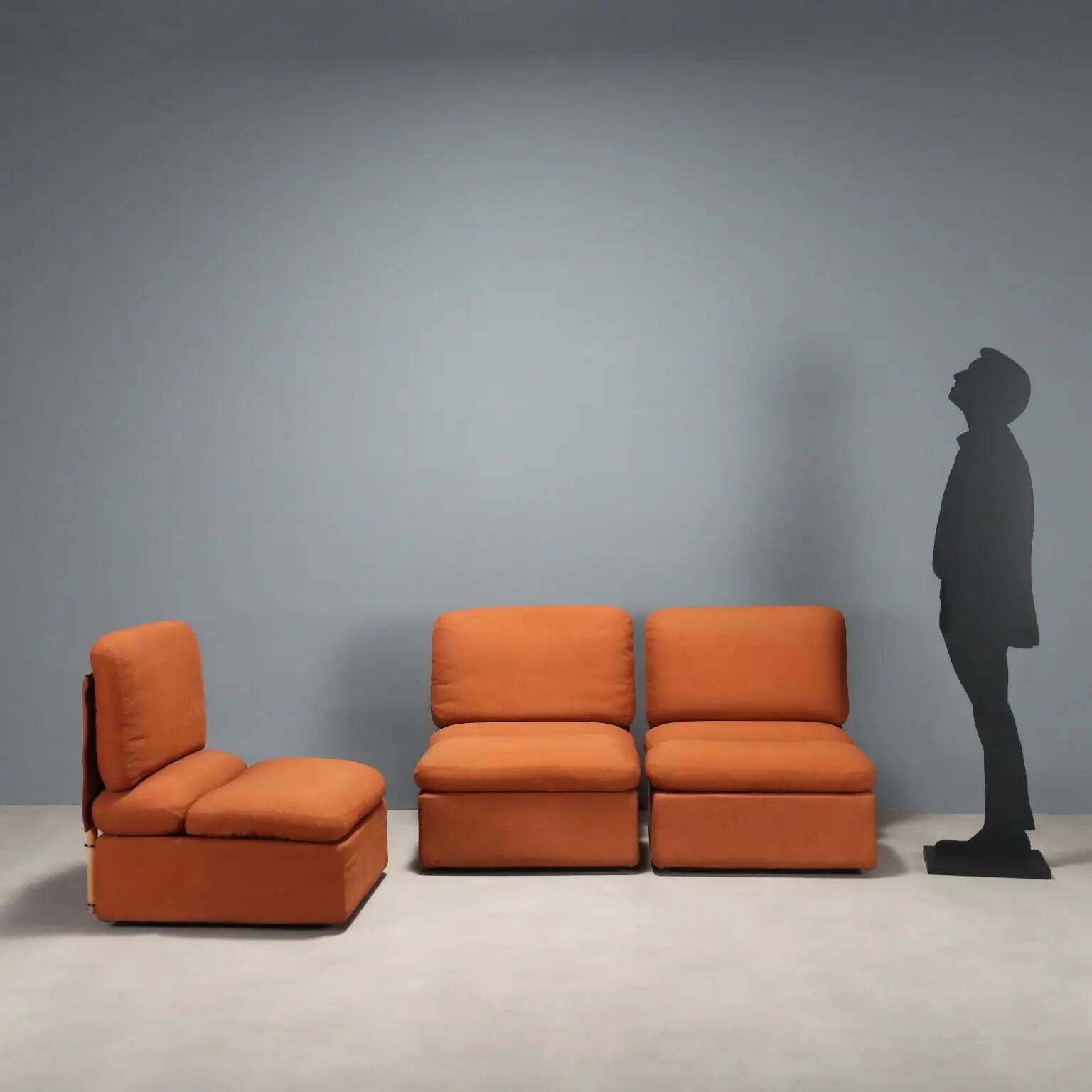 Zanotta armchairs designed by Pas D'Urbino Lomazzi vintage 1980s