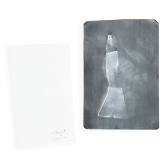 "Waiting" | Jean TOURET (1916-2004). Pressed zinc plate