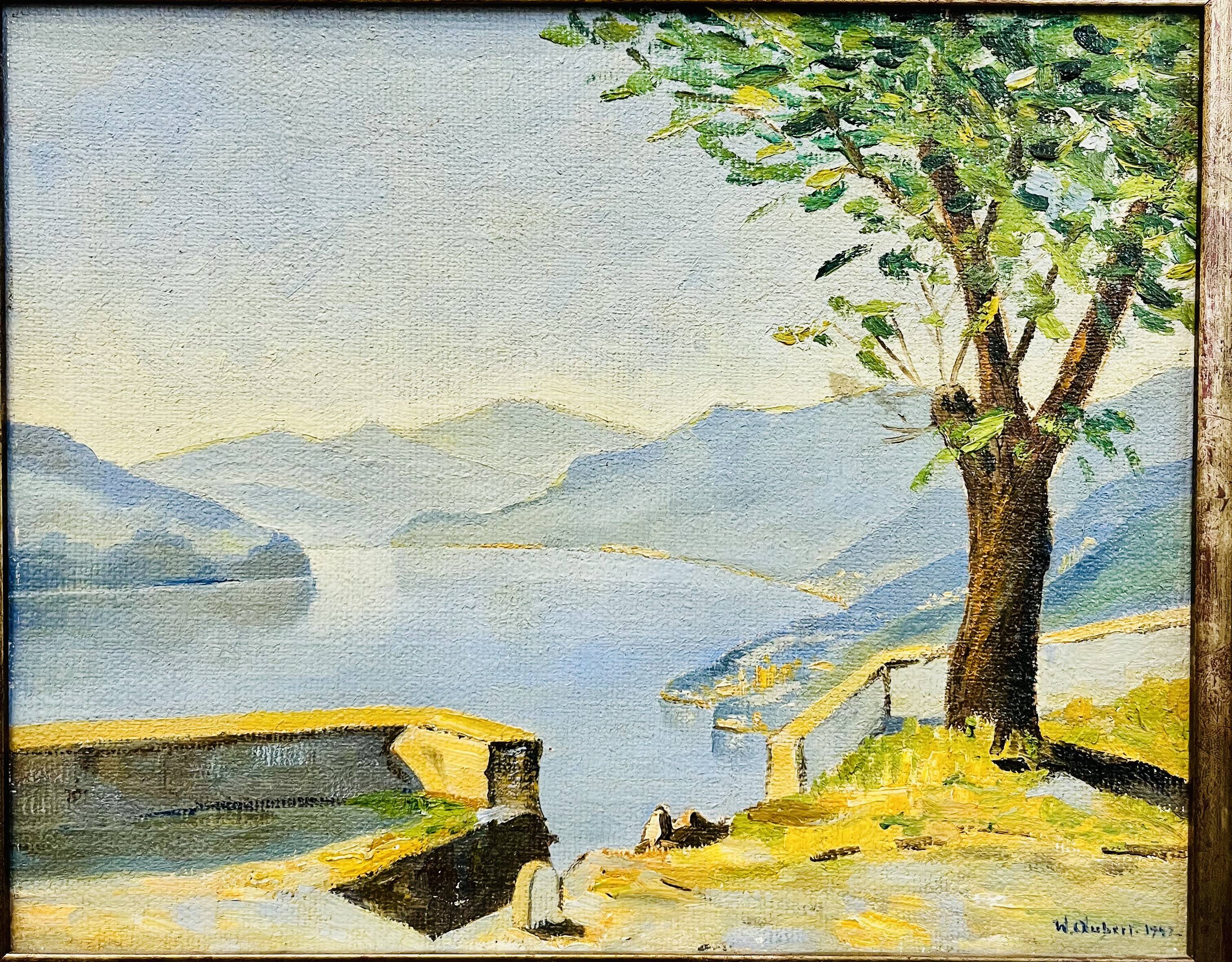 Oil on canvas by William Victor Aubert (1856–1942)