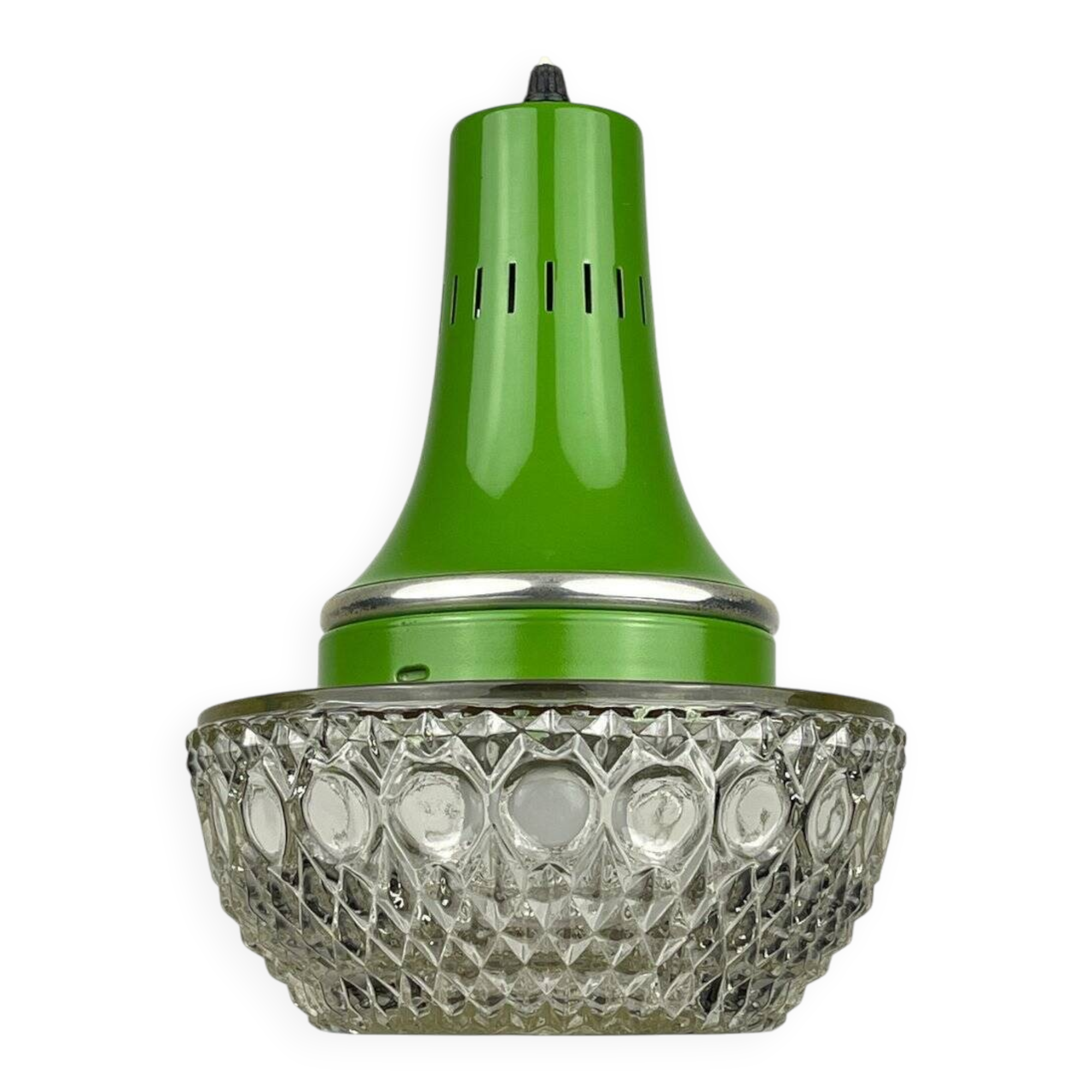 Green suspension light in mid-century style by Targetti Sankey, 1960s.