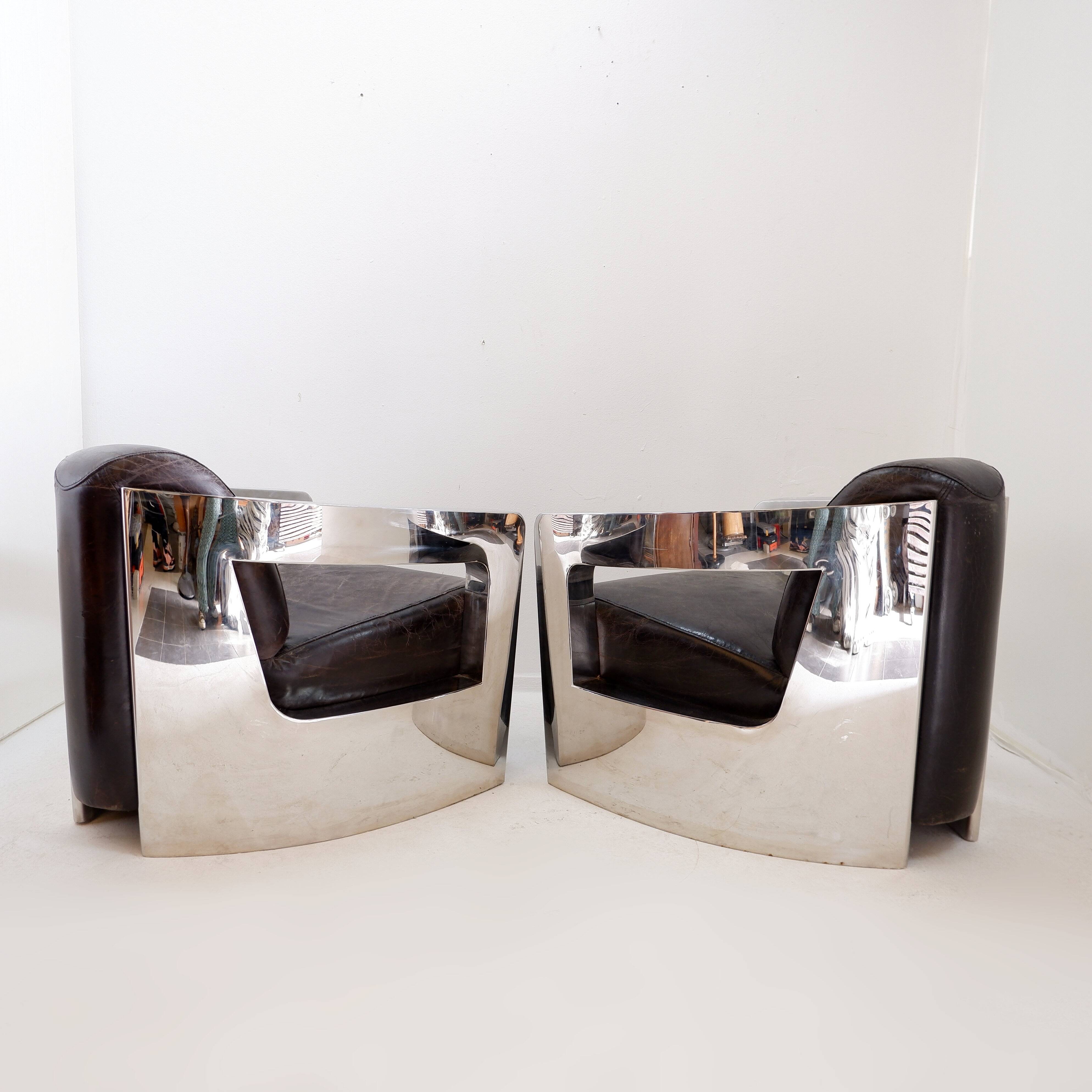 Paire de fauteuils "Mars" Timothy Oulton - 2009