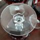 Old crystal glasses on foot champagne glass,