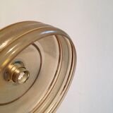 Hanging in yellow granite glass and golden edar