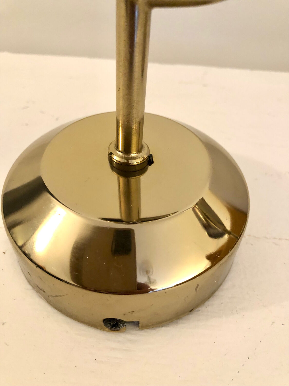 Vintage Fase adjustable wall lights in gold metal.