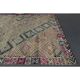 1970s Vintage Turkish Oushak Handmade Wool Cotton Gray Area Rug 158x236
