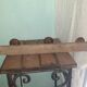 Coat rack 3 patères, wooden - Vintage bamboo shape