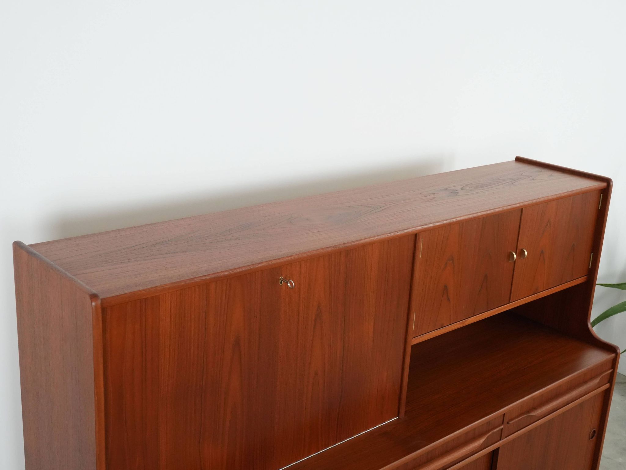 Teak highboard, Danish design, 1960s, production: Denmark