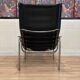 Reclining armchair in black leather and chrome design "hans eichenberger" 1960.