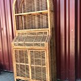 Rattan bookcase 1960