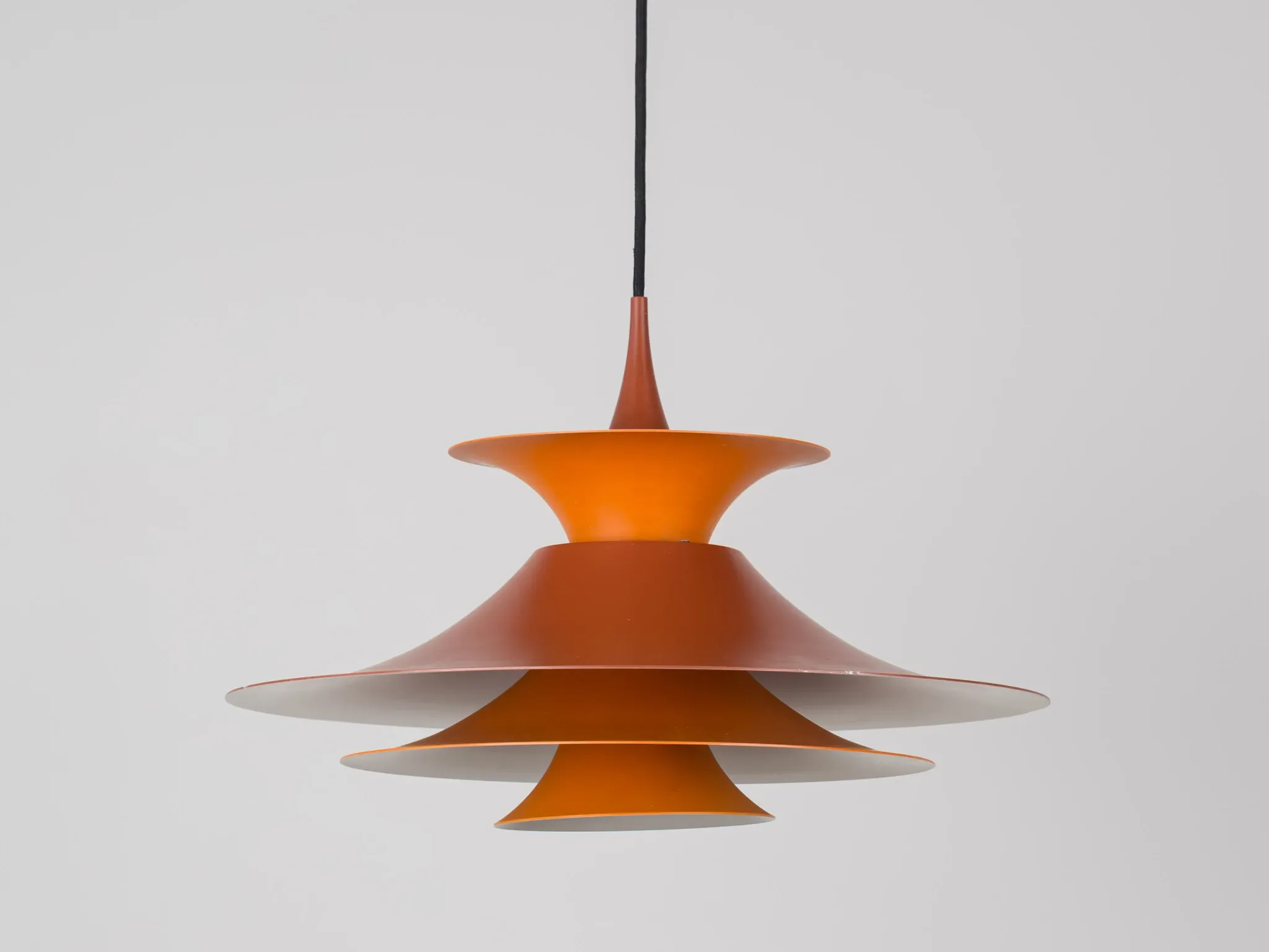 Danish vintage Radius pendant lamp by Erik Balslev, Fog og Morup, 1977