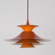 Danish vintage Radius pendant lamp by Erik Balslev, Fog og Morup, 1977