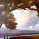 Large dipinto paesaggio firmato longoni anni 30 - 101 x 71