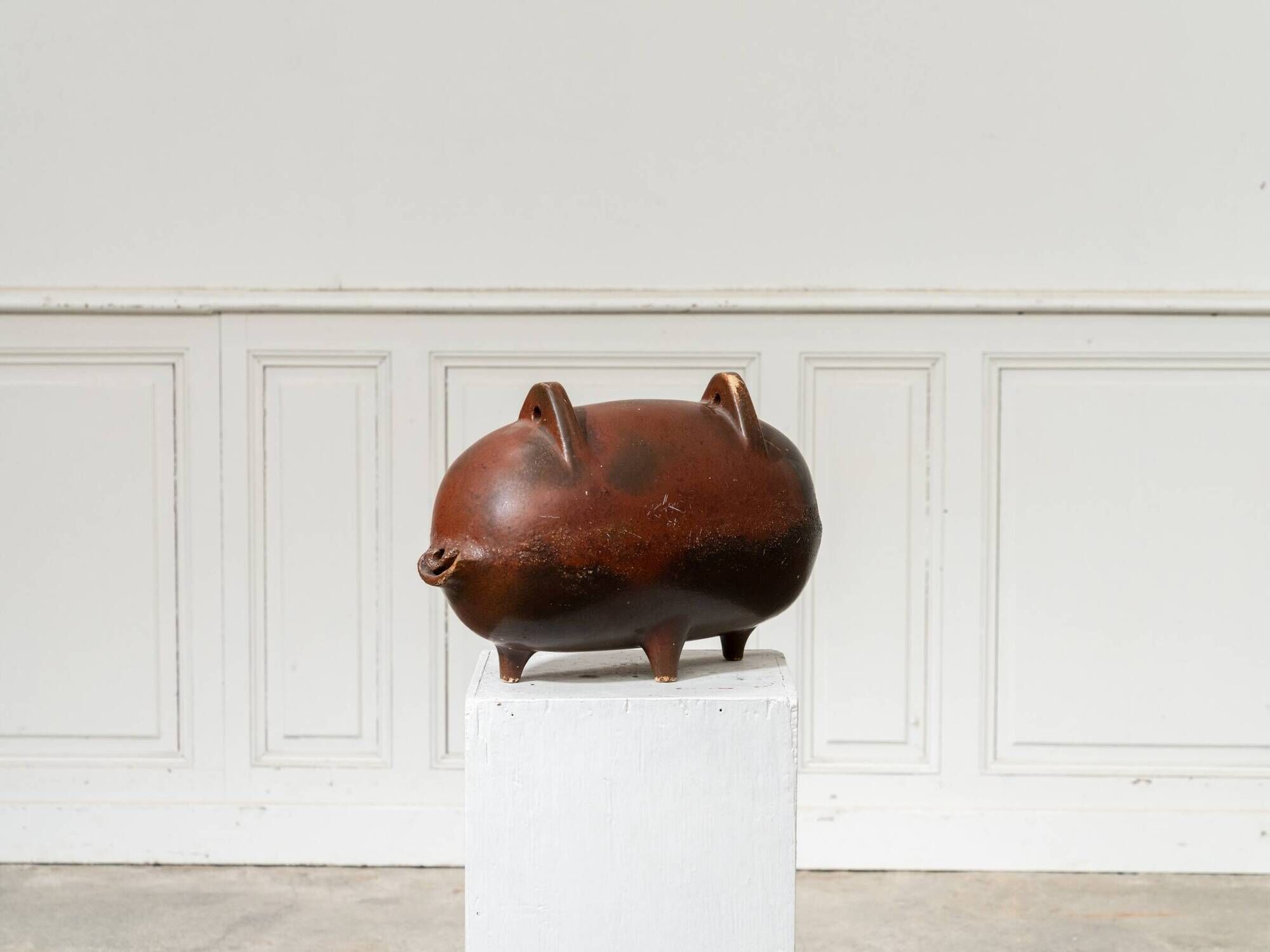 Céramique cochon vintage, années 1960