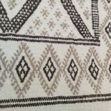 Traditional handmade white and grey carpet 178x125cm
