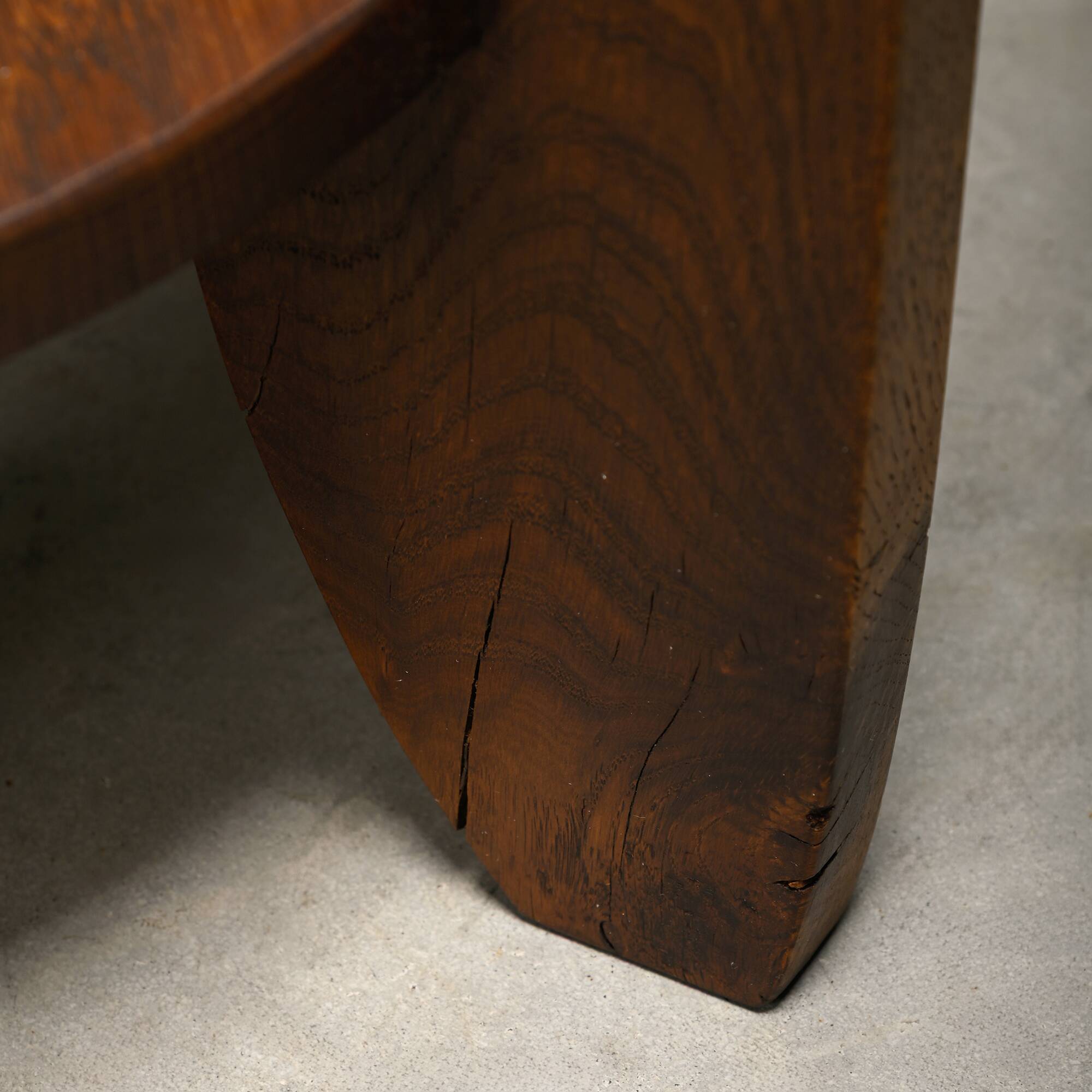 Dutch Art Deco Amsterdam School small side table or plant table solid oak