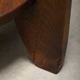 Dutch Art Deco Amsterdam School small side table or plant table solid oak