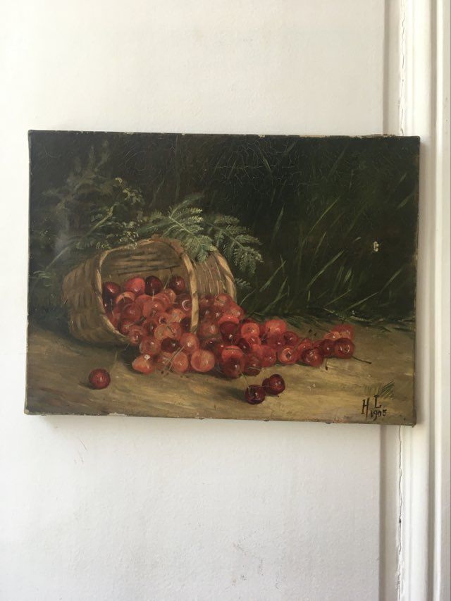 Oil on canvas signed 1905