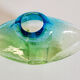 Green and blue Murano vase