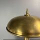 Midcentury Italian modernist brass dome mushroom table lamp, 1960s