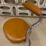 Pair of Cobra chairs by Giotto Stoppino with new leather