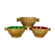 3 bowls Vallauris Grandjean Jourdan, ceramic wood effect 60